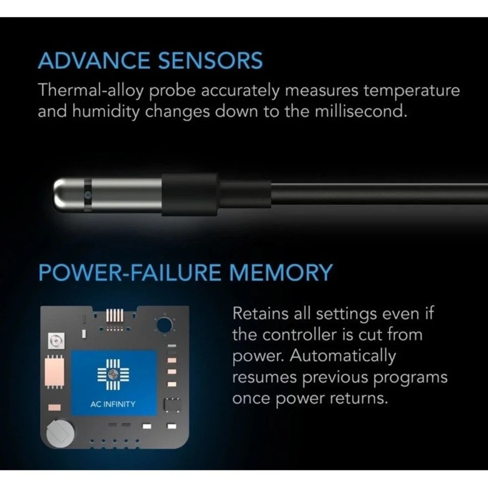 CONTROLLER 67, Temperature and Humidity Bluetooth Fan Controller with‎ Timers